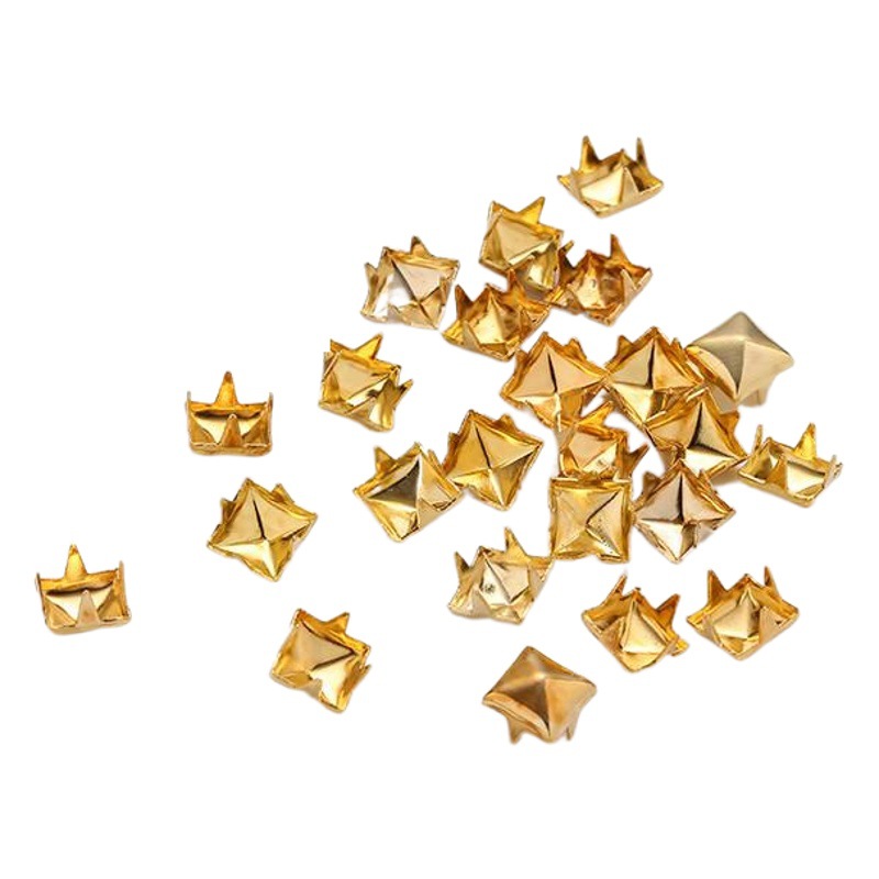 Transfronterizo AliExpress DIY remache pirámide cuadrado garra clavo AliExpress Oro Plata