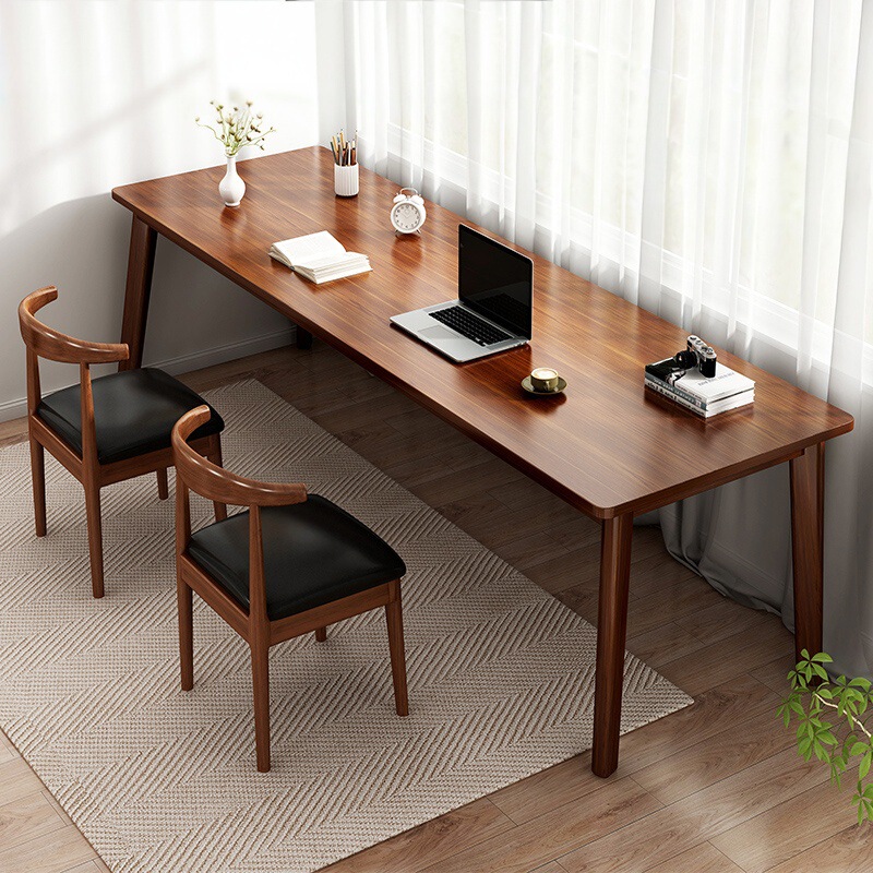Computer Desk, Long Table, Rectangular Desk for Living Room, Study Workbench, Double-Person Home Bedroom Adult Calligraphy Desk