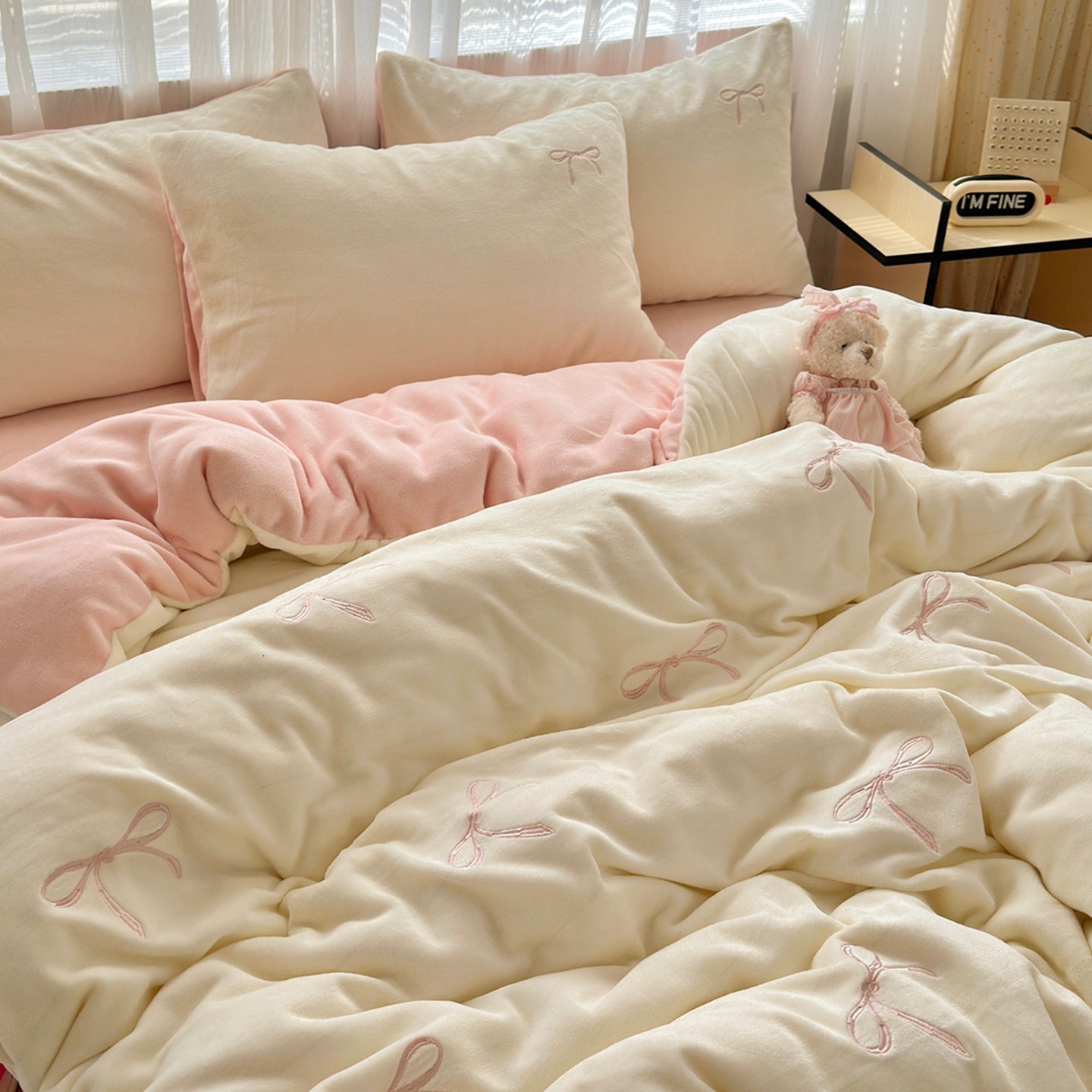 Invierno de color sólido leche cubierta de edredón de invierno 150x200 cubierta de edredón de coral de brida para una sola persona más edredón