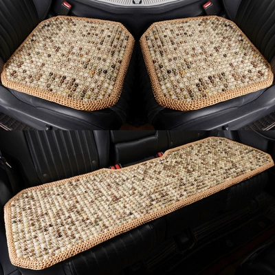 Seat Cushion Summer Cooling Cushion Cool pad - gypsophila-three-piece-set-beige-crochet-edge-double-thickened-3d-breathable-and-non-slip