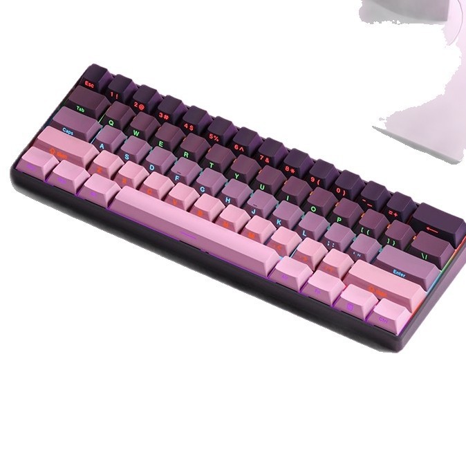 Ruiyi F61 メカニカルキーボード e スポーツゲームオフィスワイヤレス 3 モードノートブックデスクトップポータブル男性と女性のキーボード|undefined
