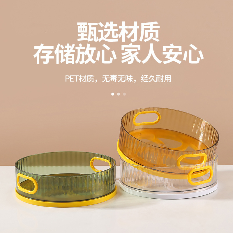 Nueva caja de almacenamiento giratoria para artículos de cocina condimento bandeja de almacenamiento de almacenamiento de almacenamiento de cosméticos de baño doméstico K