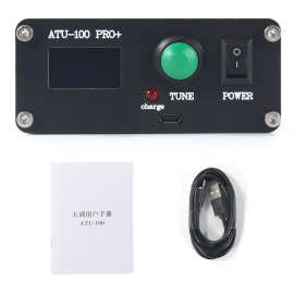 ATU-100 Pro+1.8-55Mhz 自动天线调谐器0.96英寸带外壳成品充电版