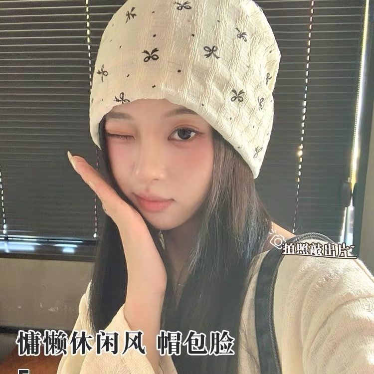 月子帽春秋产妇帽亲肤网孔透气夏季包头涤纶孕妇套头帽产后堆堆帽|undefined
