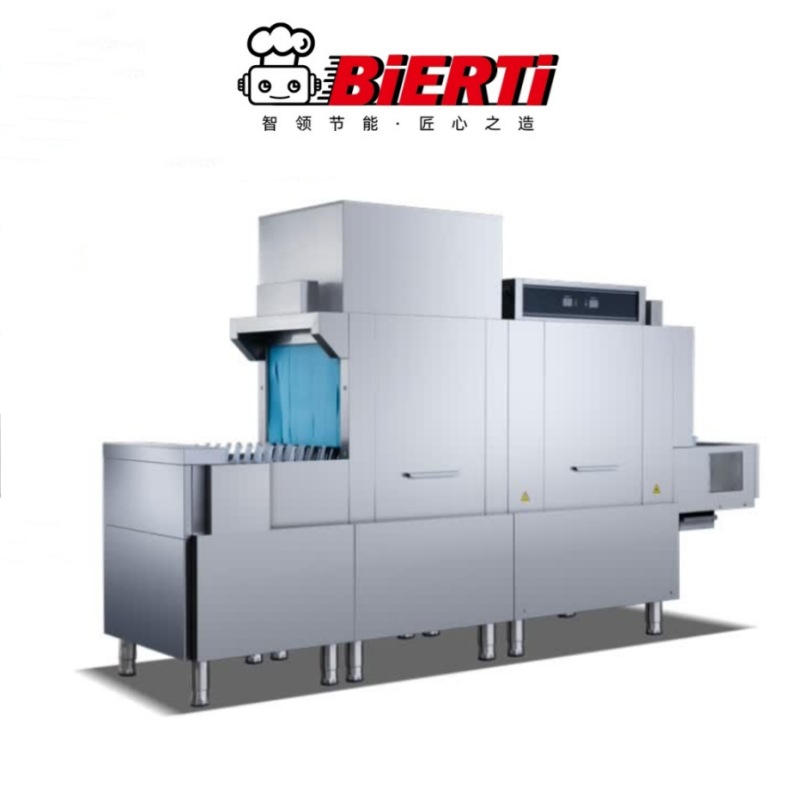 博尔特商用长龙式全自动化节能洗碗机酒店饭堂大型一体餐具洗涤机