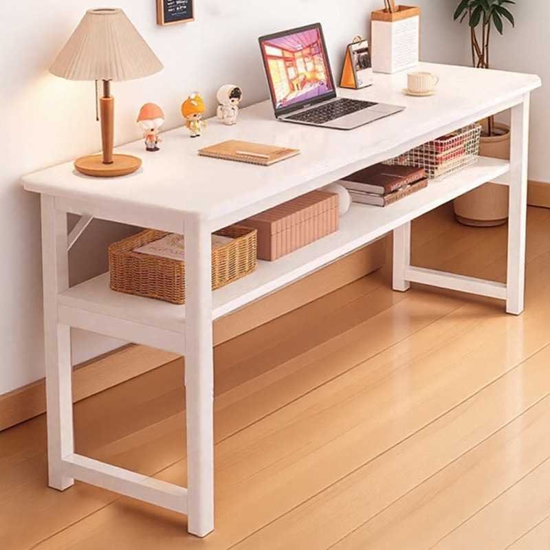 Mesa doméstica dormitorio de niñas simple escritorio de alquiler casa contra la pared escritorio de computadora mesa de trabajo balcón estrecha mesa larga