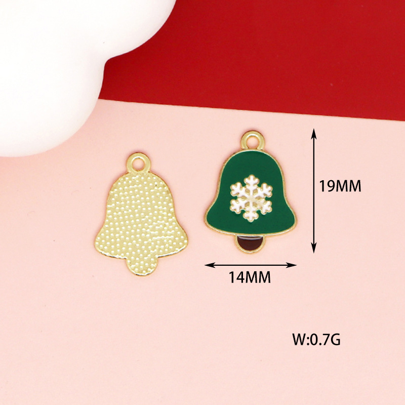 16g Weight Pendant Jewelry Making Type 14*19mm, 15*16mm, 18*18mm Jewelry Making Size DIY Jewelry Accessories Classification 10 PCS/Package Quantity Alloy Material Christmas Festival Bell, Snowman, Elk Pattern Enamel Design Cartoon Style, Cute Style 10 PCS/Package 14*19mm 15*16mm 18*18mm Alloy Bell Snowman Elk Pendant 10