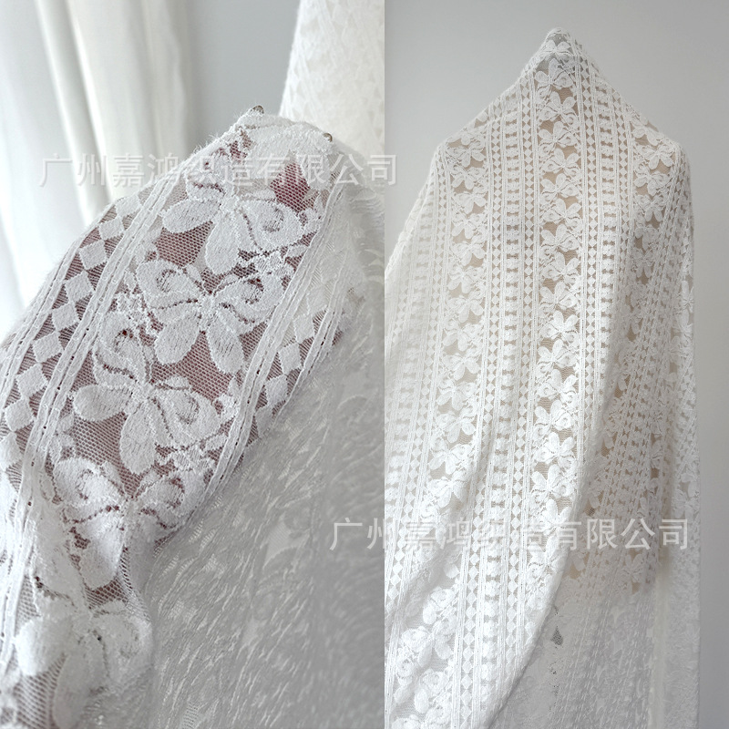 Brocade pluma hilo encaje nuevo producto de tela de alto nivel pequeño viento fragante para hacer vestido de ropa de mujer fábrica de ropa de mujer en stock