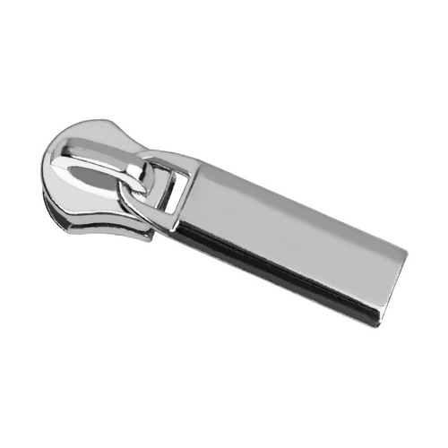 No. 5 metal bag zipper head bare body long plate rice cake piece leather goods luggage zipper head manufacturer wholesale