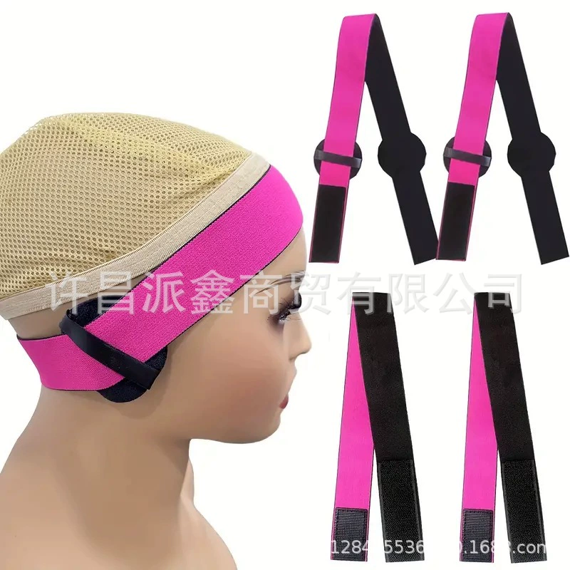 Парик эластический ремень для волос с пуховкой