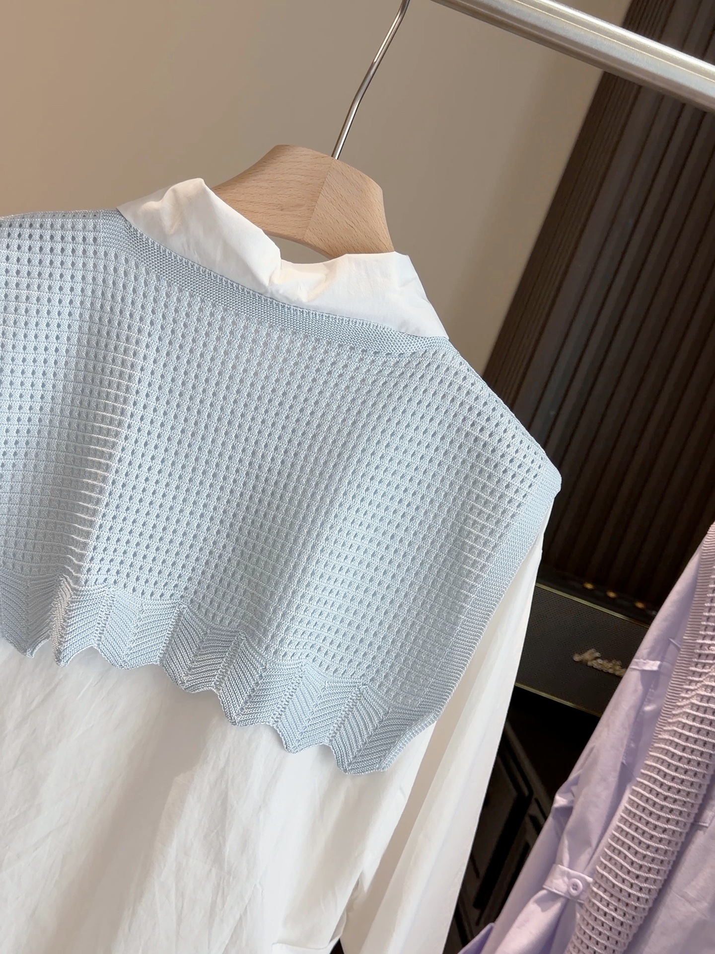 Women's Knitted Shawl Blouse Long Sleeved Lapel Versatile Top_voghion.com