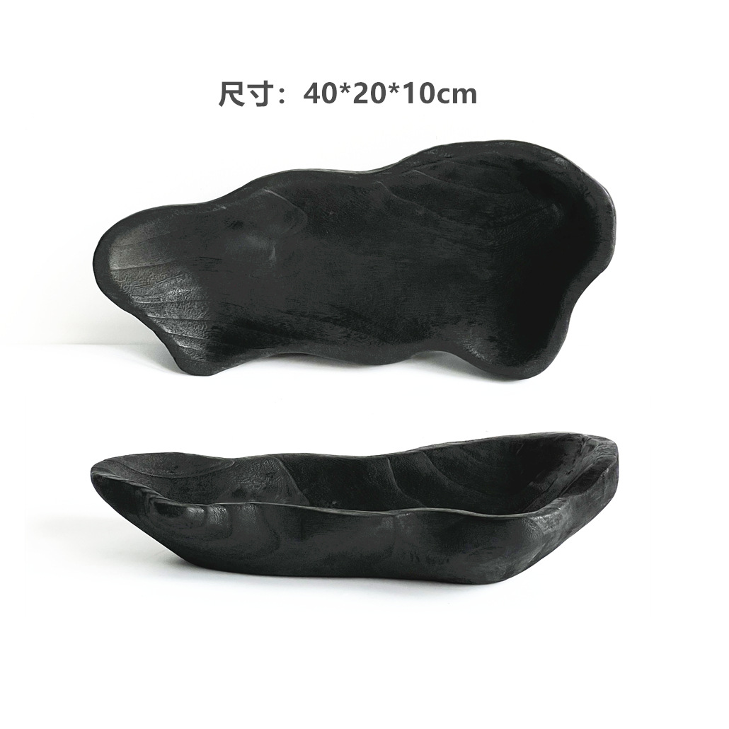 Ventas de la fábrica bandeja de madera hecha a mano decoración plato merienda plato de fruta B & B decoración de escritorio del hogar adornos