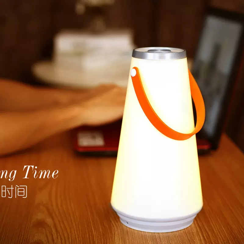 厂家直供跨境亚马逊手提灯led夜灯创意装饰氛围智能调光床头台灯