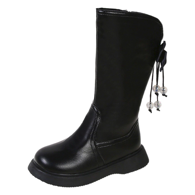 Сапоги Martin для девочек 2024 новые бархатные зимние туфли принцессы английский стиль детские сапоги для девочек сапоги