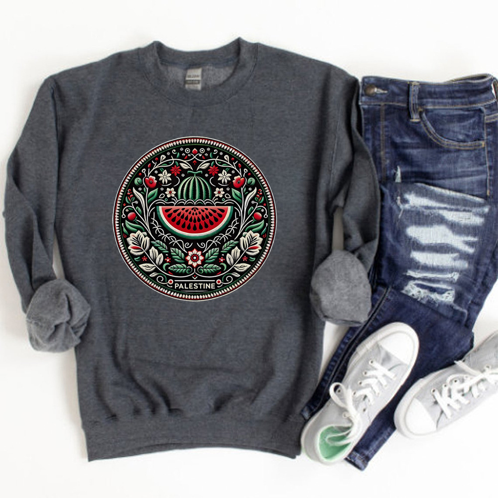 卡通休闲西瓜图案运动毛衣