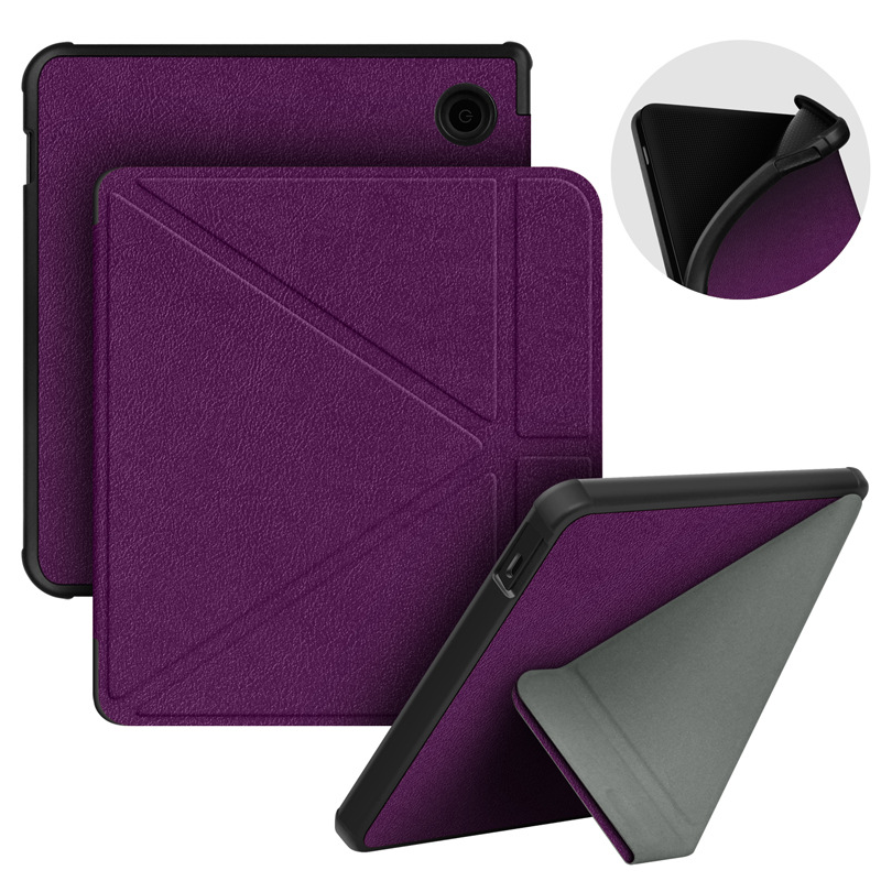 Kobo Libra Color/2 Estuche protector de deformación Kobo7 pulgadas Estuche de cuero protector de soporte plegable