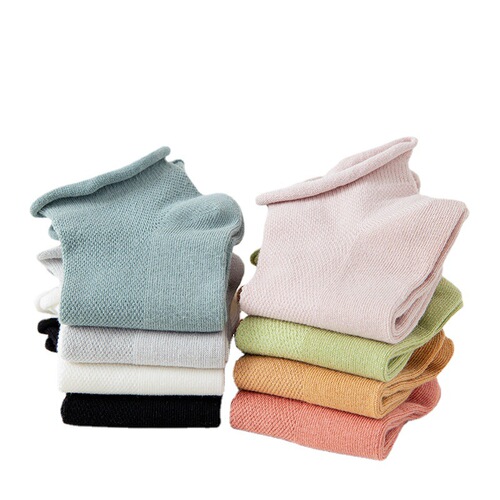 Maternity socks, women's mid-calf socks, spring and summer thin mesh shallow mouth socks, spring and autumn loose mouth thin cotton postpartum confinement socks