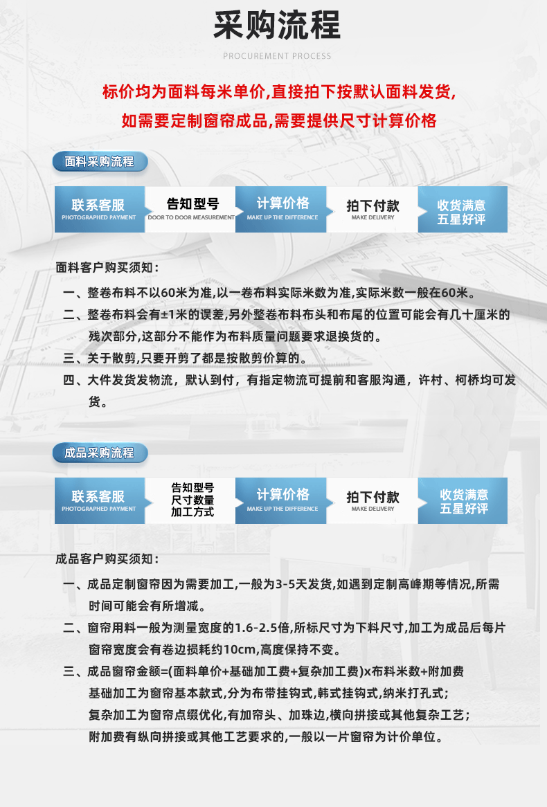 高2.8米/3.2米高遮光珊瑚麻窗帘布料北欧轻奢窗帘布成品窗帘 窗帘详情2