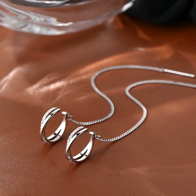 Серебряная шпилька, серьги, серебро 925 пробы, 2021