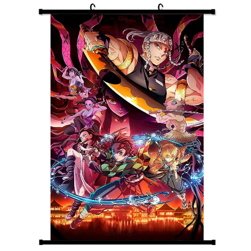 Ghost Blade hanging painting cross-border hot sale two-dimensional HD anime peripheral poster wholesale production Amazon Supply