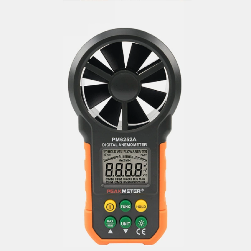 Huayi MS6252A цифровой анемометр скорости ветра и объема воздуха Тестер Анемометр PM6252A