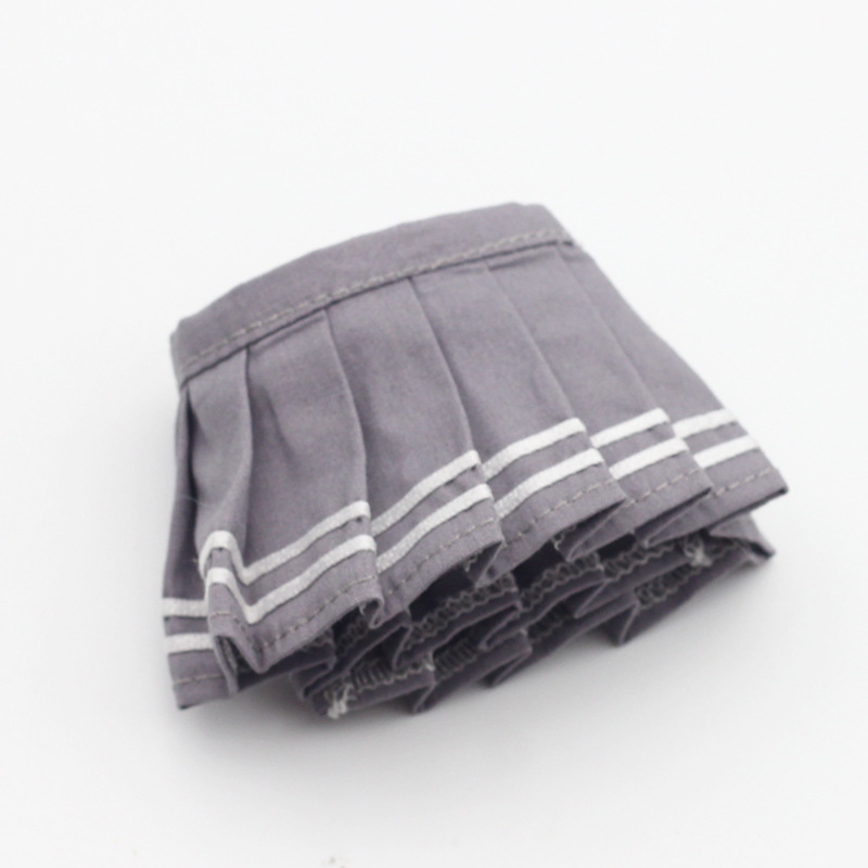 ブラインドボックス第1世代、第2世代、第3世代のドール服アクセサリー、17CMラブブドール用プリーツスカート、ショートスカート