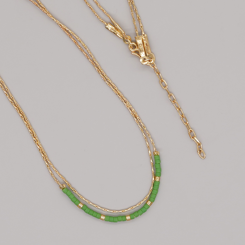 1 Piece Fashion Geometric Mixed materials Handmade Womenu0027S Layered Necklaces