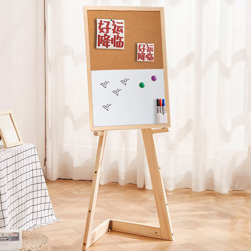 Solid Wood Triangular Easel Exhibition Floor-Standing Display Stand Shop Entrance Event Recruitment Promotion Foldable