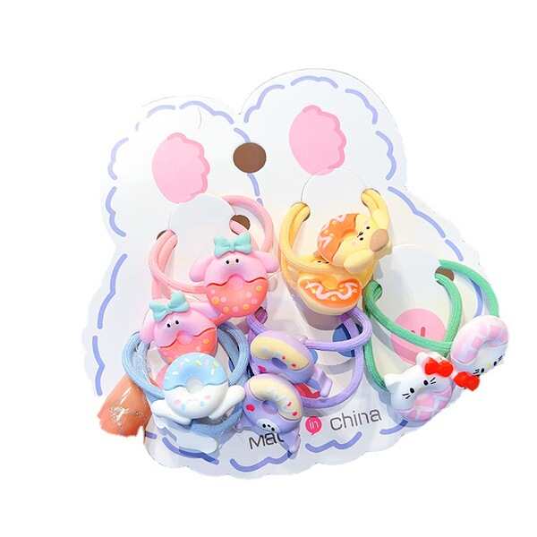 Cute children's elastic cartoon hair rope