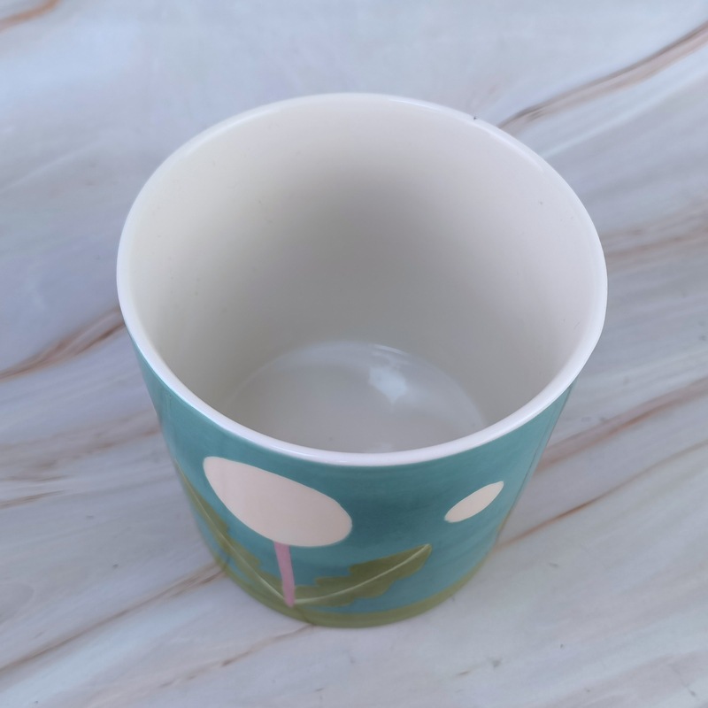 Basura de cerámica europea mesa de té cuenco de cáscara de mesa simple ventilador cuenco de basura cubo de almacenamiento de regalos de sala de estar