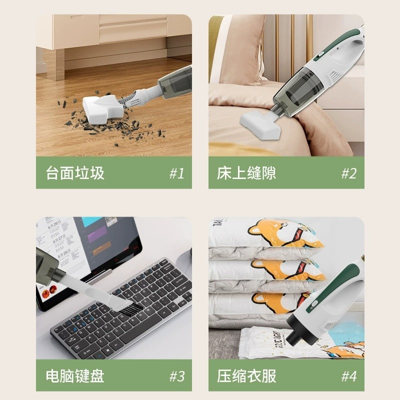 国境を越えた無線携帯掃除機家庭用ベッドでダニを取り除く大吸引力カーペットソファーペット毛髪集塵機|undefined