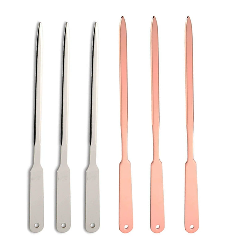 志友 Stationery available in stock rose gold stainless steel letter opener metal letter opener 4102 paper splitter and paper cutter