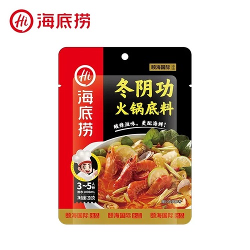 Haidilao tomato hot pot base, non-spicy fresh mushroom soup, three fresh clear soup hot pot seasoning wholesale