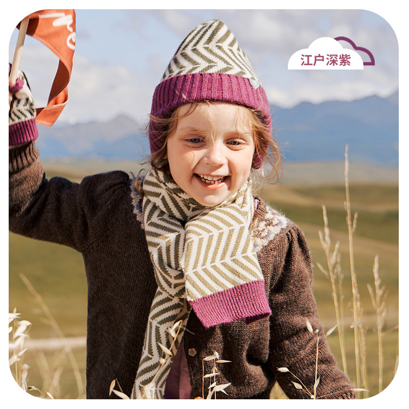 KK árbol bufanda para niños niño bebé babero niña otoño e invierno cálido protección del cuello a prueba de viento lana tipo A antiestático
