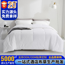 酒店被芯宾馆民宿春秋被子被褥加厚磨毛羽丝绒冬棉被四季被