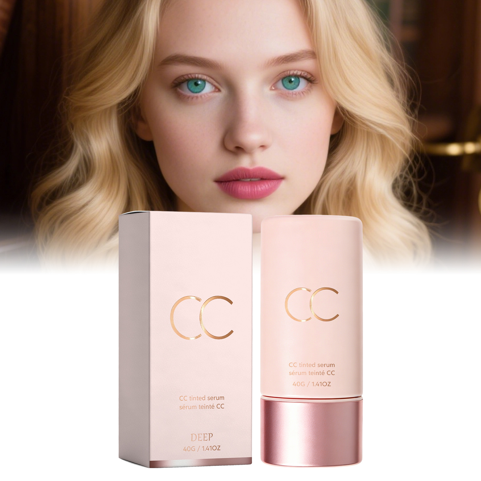 Cc Bare-Faced Color Correcting Cream (Light Brown) Has a Light and Delicate Texture, Is Hydrating and Natural, Easy to Apply, and Blends Smoothly Without Creating a Fake Look
