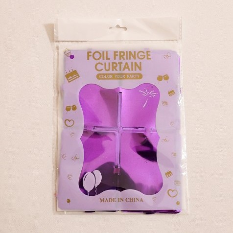 1*2m cuadrado de película de aluminio brillante cortina de seda de lluvia colorida cortina de puerta accesorios de decoración de cumpleaños pared de fondo de fiesta dibujo de flores transfronterizo