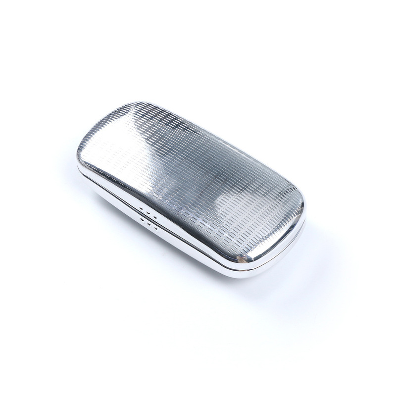Glossy round aluminum alloy eyeglass case, sturdy and pressure-resistant, storage box for men's and women's reading and prescription glasses, available for supply Glossy round aluminum alloy eyeglass case, sturdy and pressure-resistant, storage box for men's and women's reading and prescription glasses, available for supply