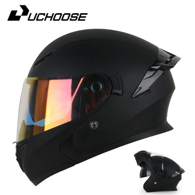 Motorcycle Safety Supplies – Suitable for All Seasons - matt-black-aurora-red-comes-with-transparent-mirror-bluetooth-headset-m