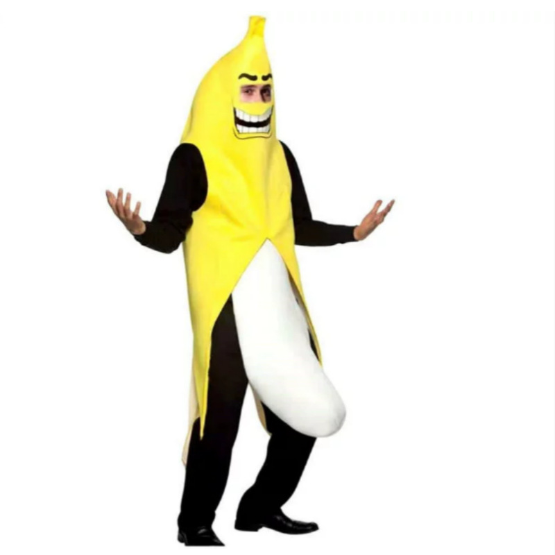 Funny Banana Costume Halloween Carnival Party Banana Costume Performance Costume Festive Stage Costume