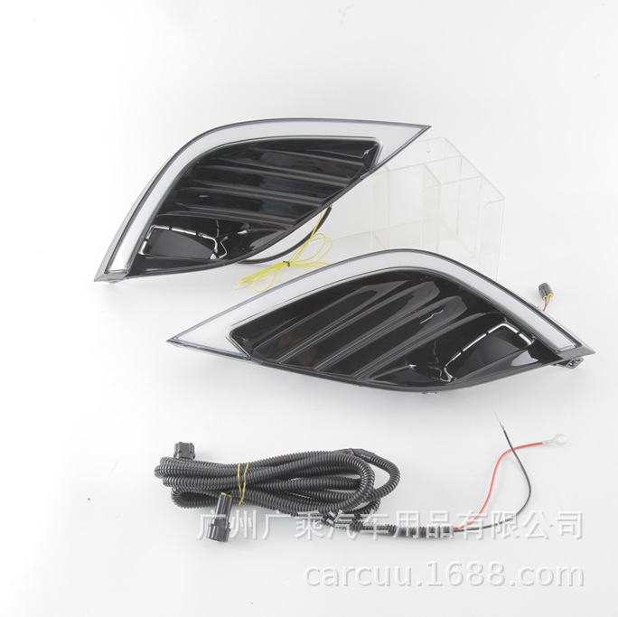 Aplicable a 18 nuevo Camry Luz de marcha diurna 19 LED Luz de marcha diurna modificado conjunto de luz antiniebla delantera luz antiniebla DRL