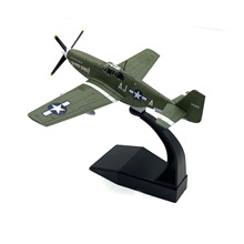 1:72二战名机美国P51b野马Mustang仿真合金战斗机飞机模型成品