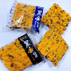 味記小舍黃金鍋巴蟹黃肉鬆味蟹黃蛋黃味休閒零食1件5斤