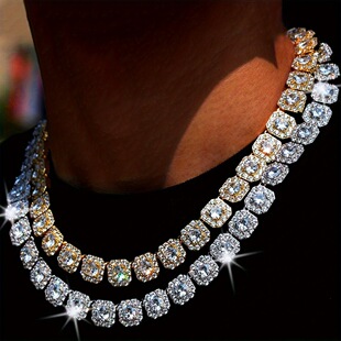 S 91981 Hip Hop Zircon Necklace ������ �W���L��羳���R�d