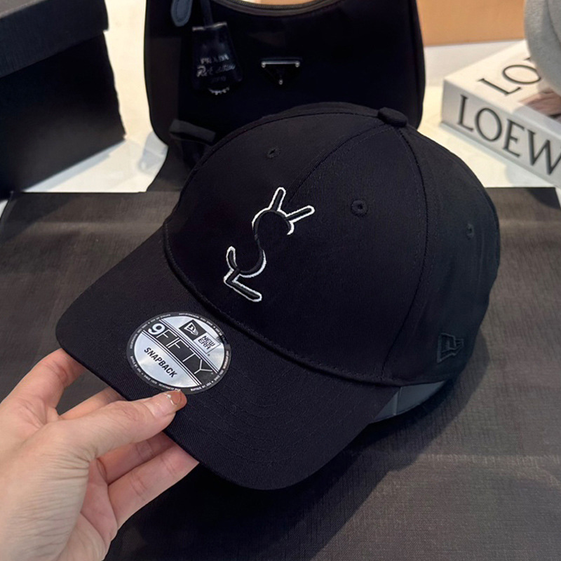 Gorra de béisbol clásica de moda mujer comercio exterior dama esta letra decorativa yang bordado tapa dura gorra de béisbol de algodón al por mayor