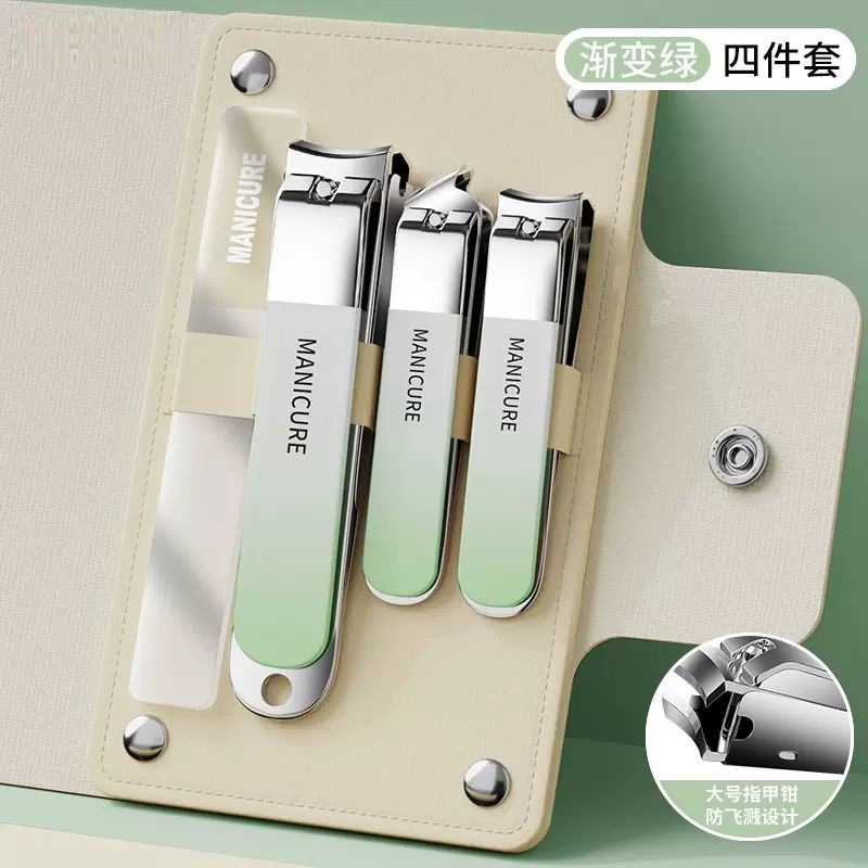 Nuevo conjunto de cortadores de uñas para hombres, herramientas de uñas caseras, tijeras de uñas individuales, cucharas de orejas, dos en una herramienta de uñas image 7