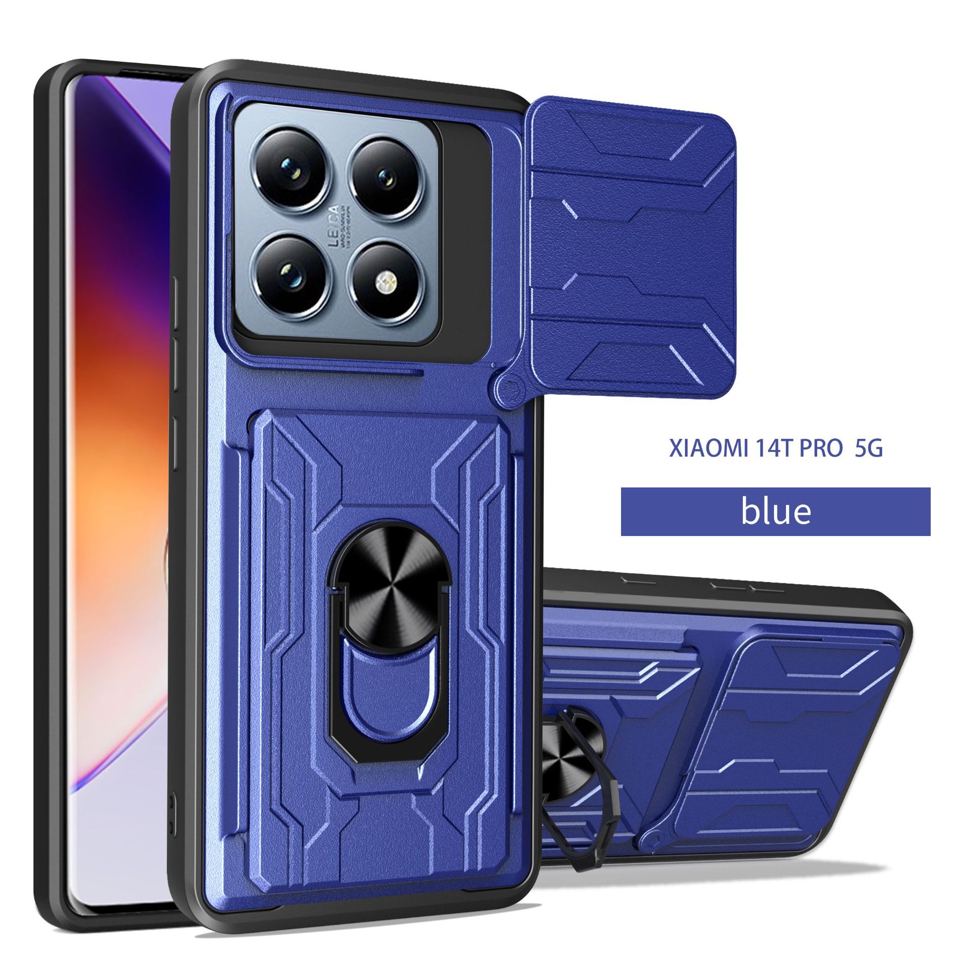 Aplicable a XM 14T / 14T PRO bolsas de tarjetas TPU + PC armadura caja de teléfono celular a prueba de caídas image 9