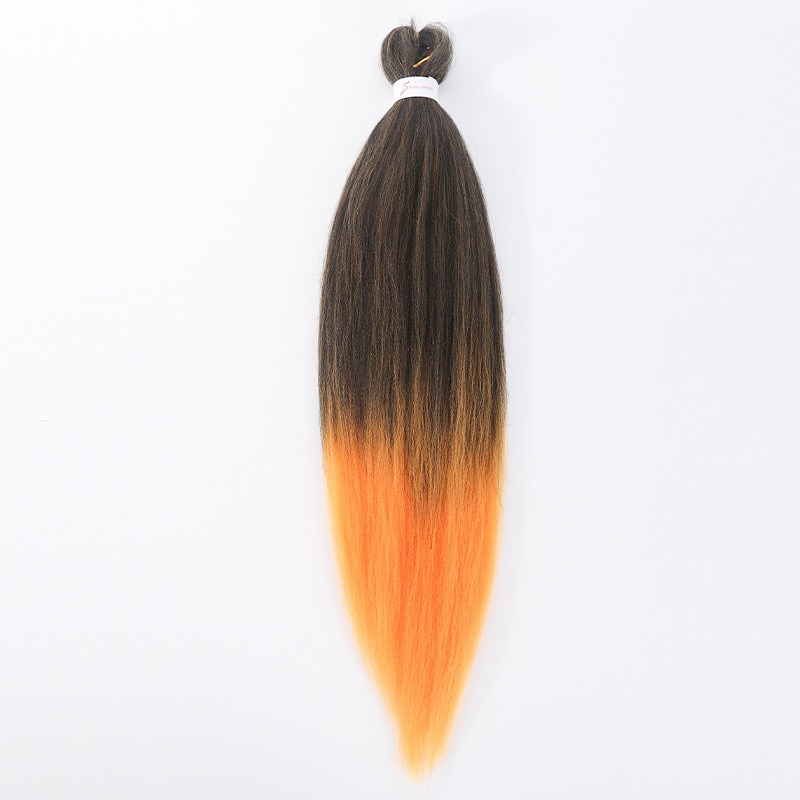 Trenzas grandes Ez, paquete de dos, flequillo exótico y moderno, cabello rizado de estilo exótico, peluca con flequillo completo