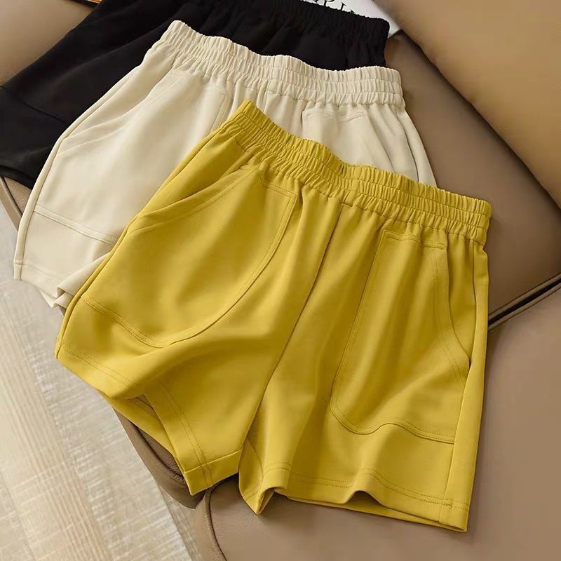 Extra large size 300 Broad leg shorts summer MM Easy Casual pants Korean Edition student Paige Versatile Hot pants 2