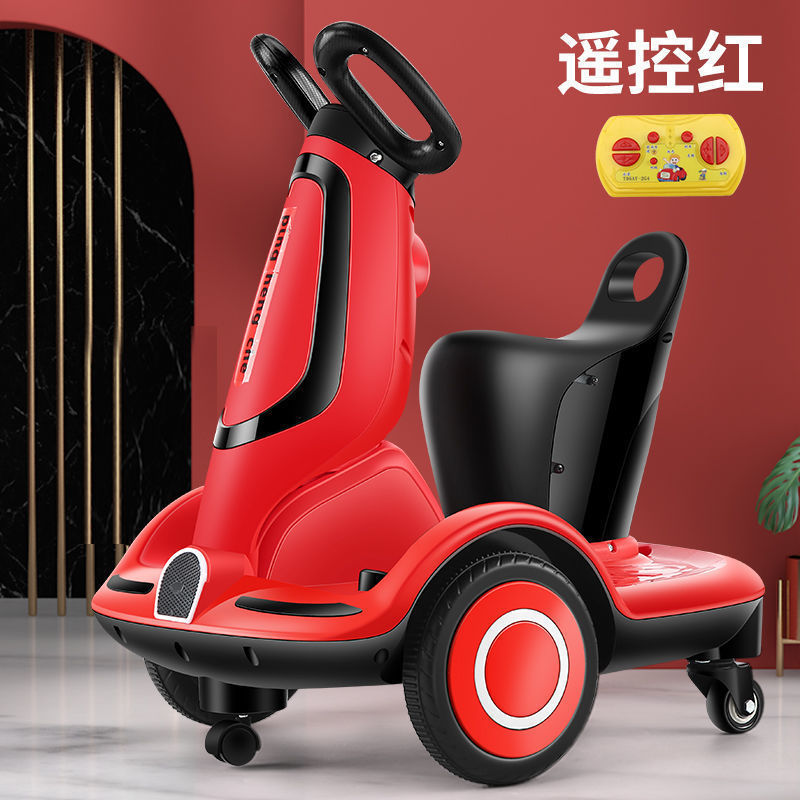 Coche eléctrico para niños Coche de equilibrio elegante Coche de control remoto Coche de juguetes para niños puede sentarse en la fábrica de motocicleta de kart